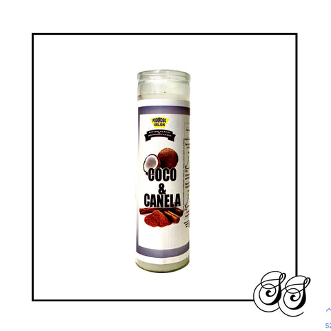 Velón Aromático Coco y Canela